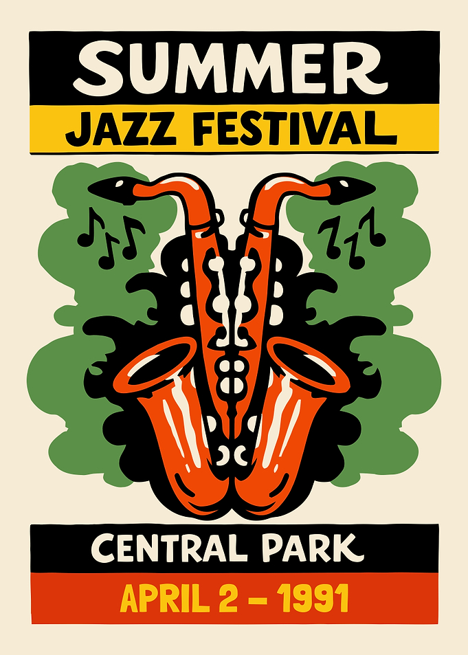 Summer Jazz Festival Poster, Central Park