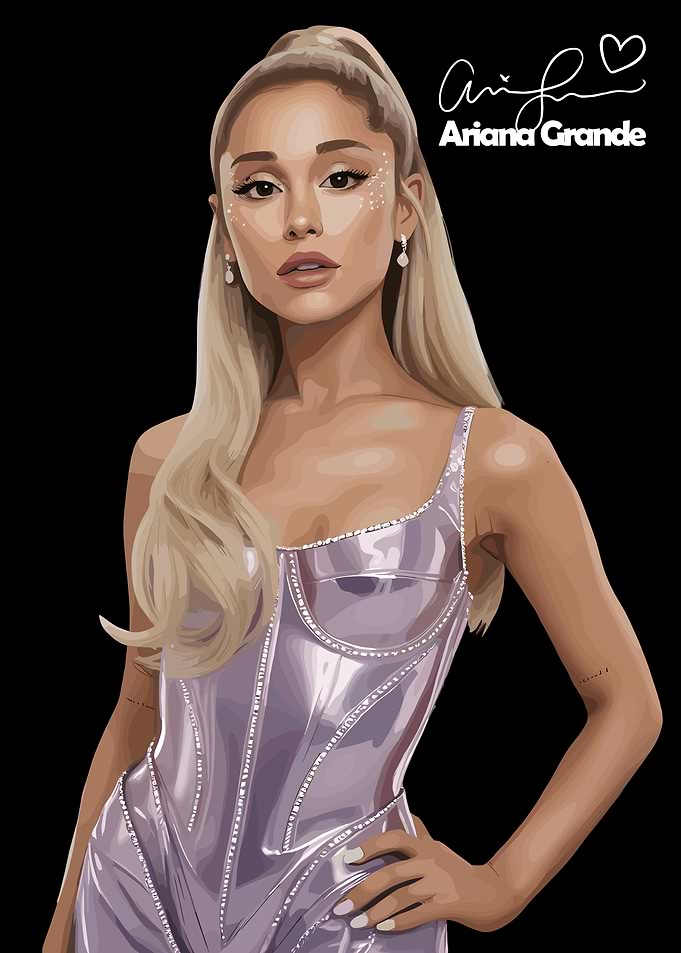Ariana Grande Digital Portrait