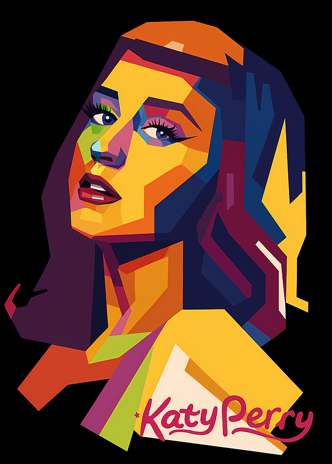 Katy Perry Pop Art Portrait
