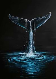 Whale Tail Plunge Painting