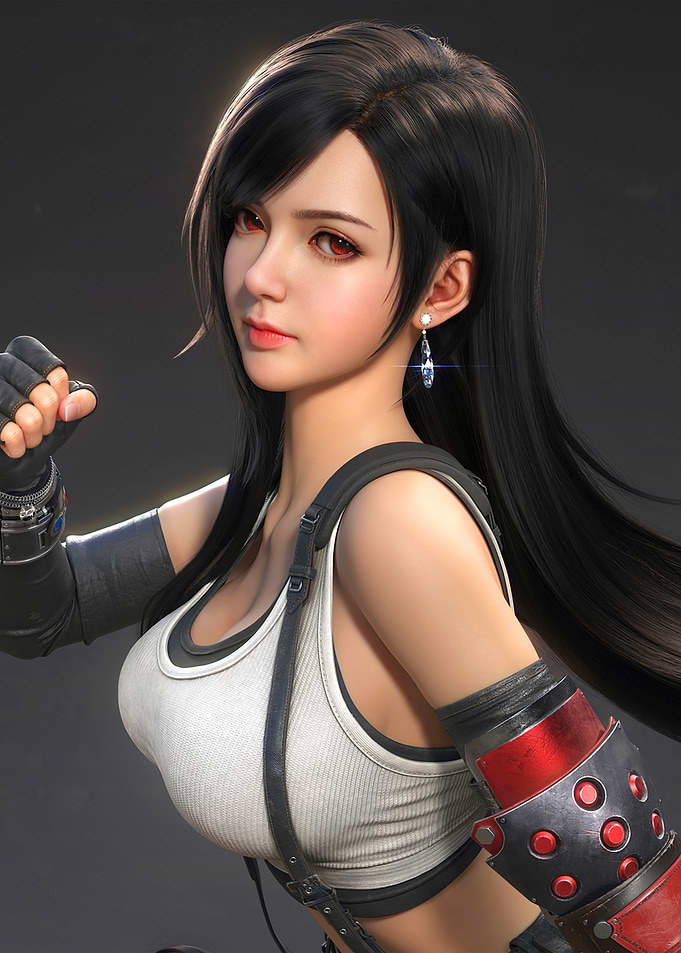 Tifa Lockhart Portrait Final Fantasy