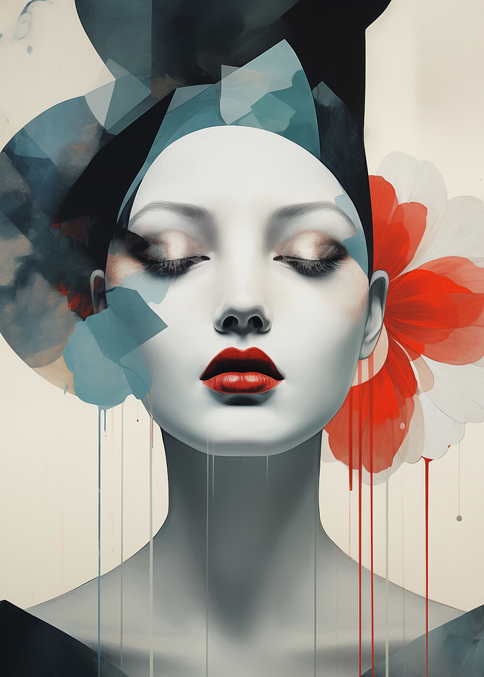 Abstract Woman Portrait