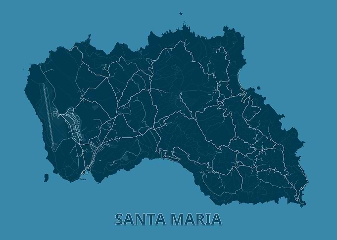 Santa Maria Island Map