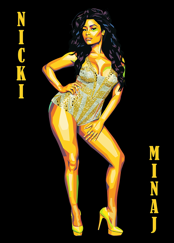 Nicki Minaj Pop Art Portrait