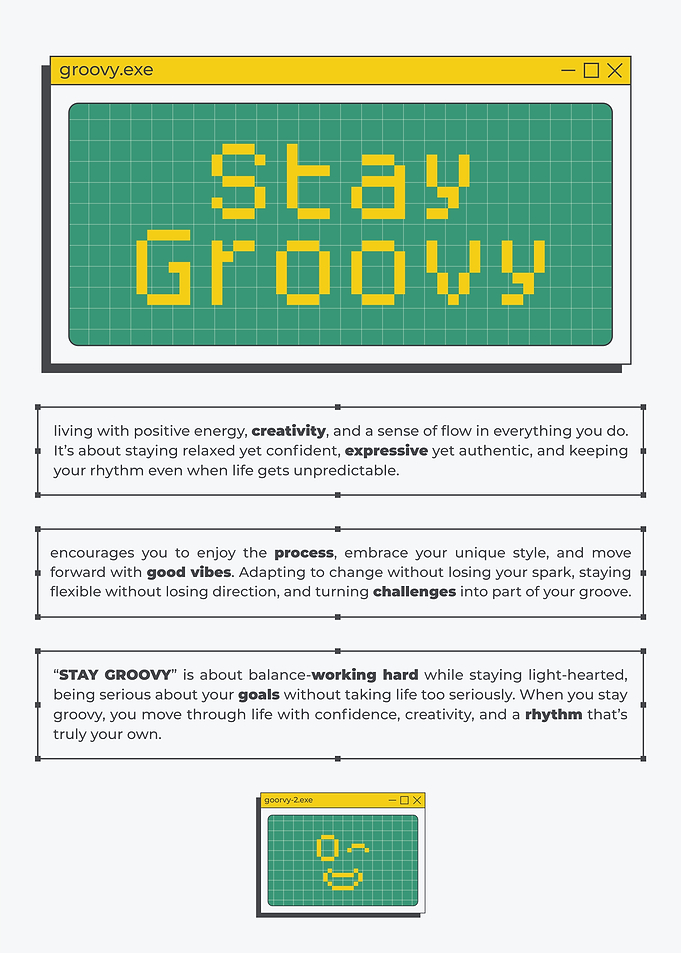 Stay Groovy Inspirational Poster