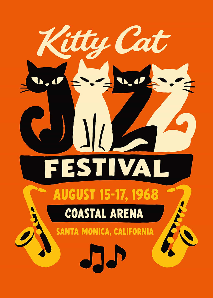 Kitty Cat Jazz Festival Poster
