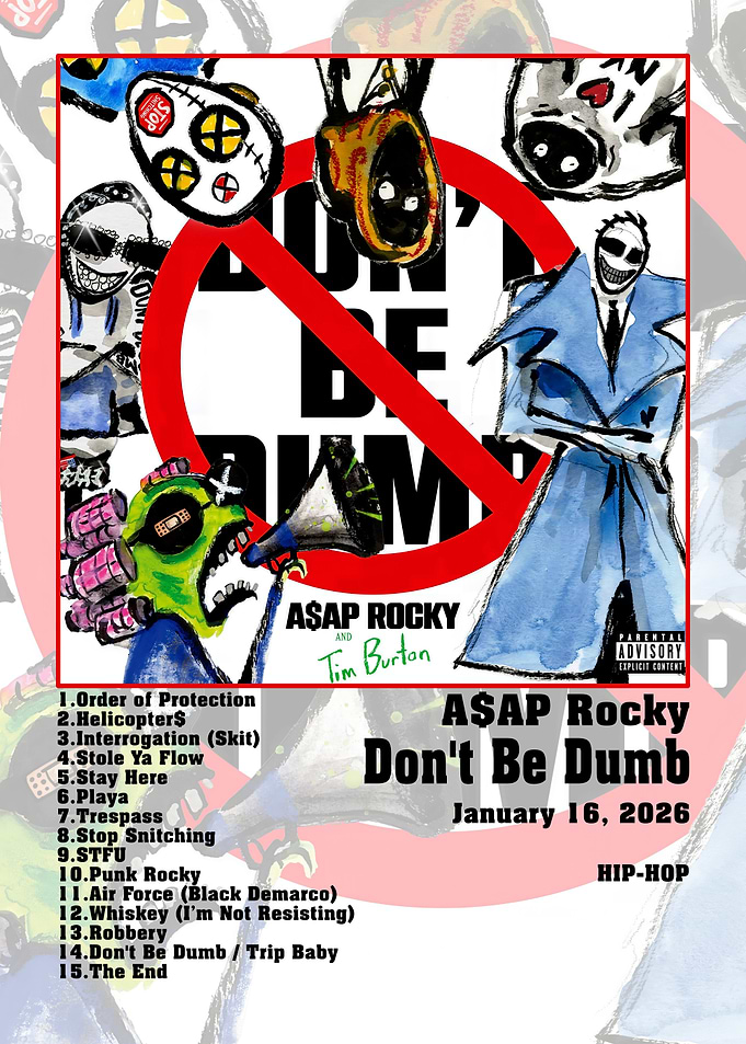 ASAP Rocky Don't Be Dumb Album Art