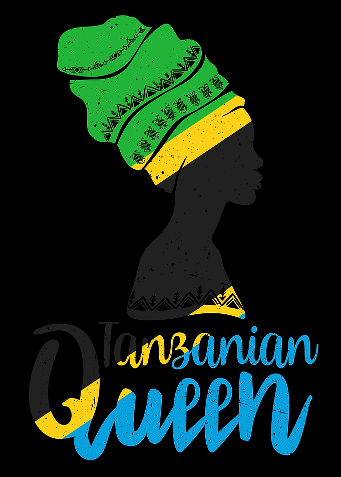 Tanzanian Queen Tanzania Flag Afro Roots