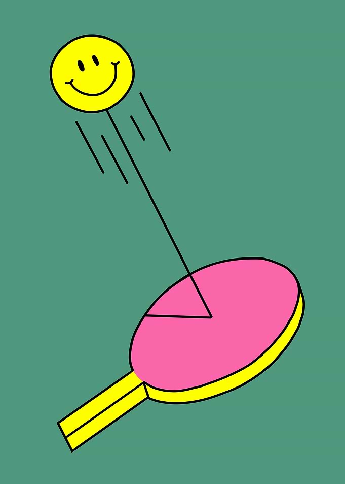 Smiley Face Ping Pong