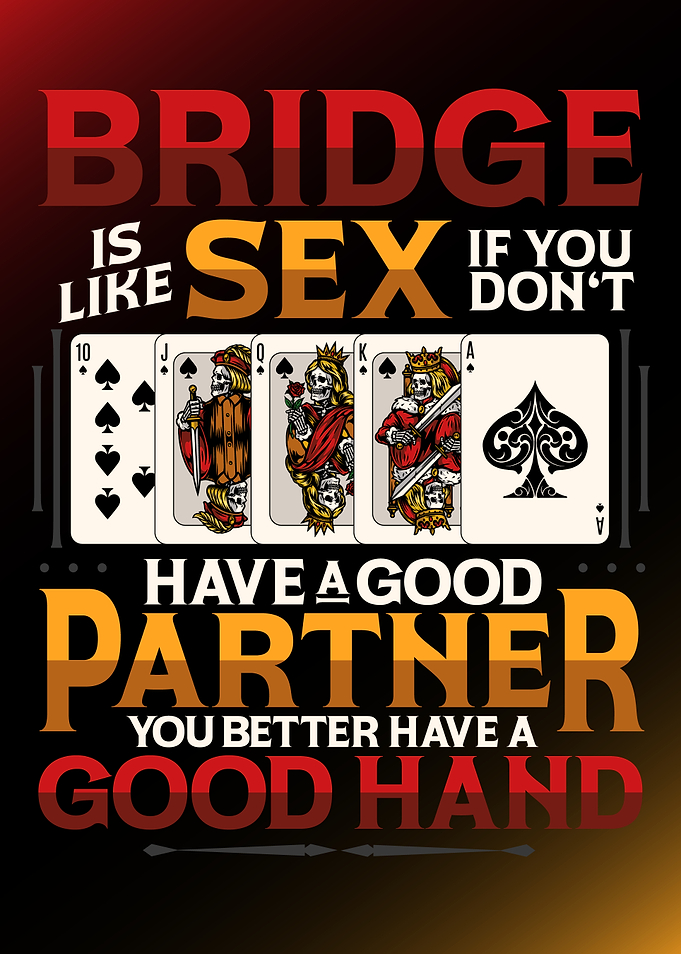 Good Bridge Hand Funny Card Game