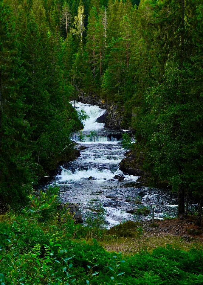Waterfall in a Norway
