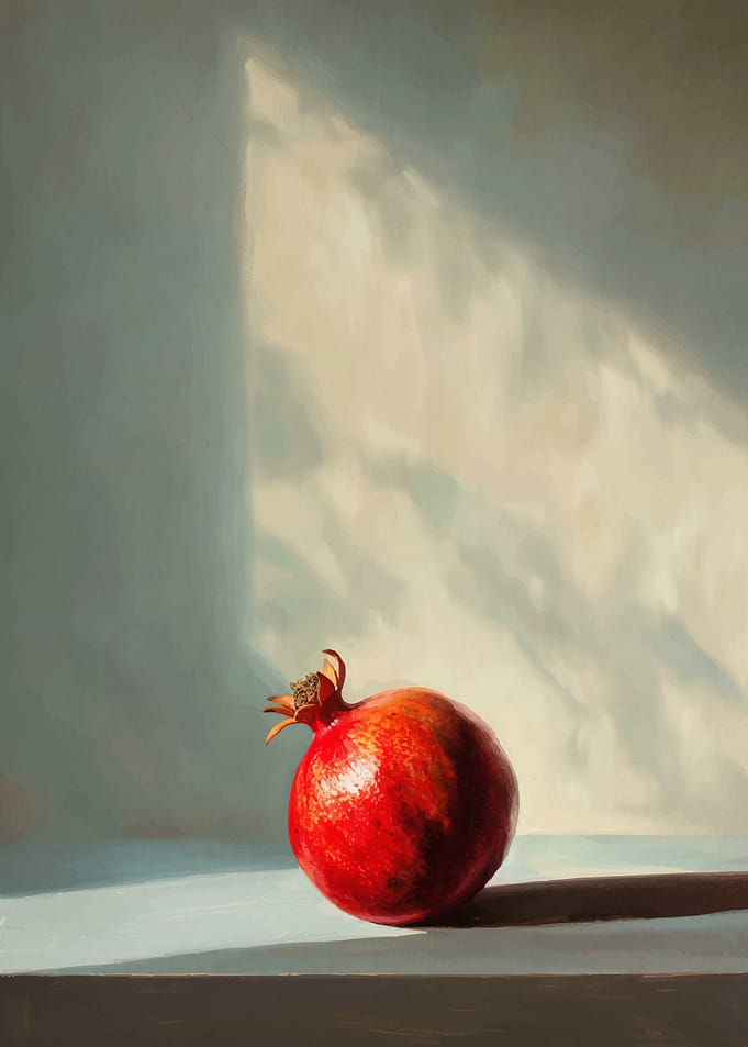 Pomegranate Still Life Painting
