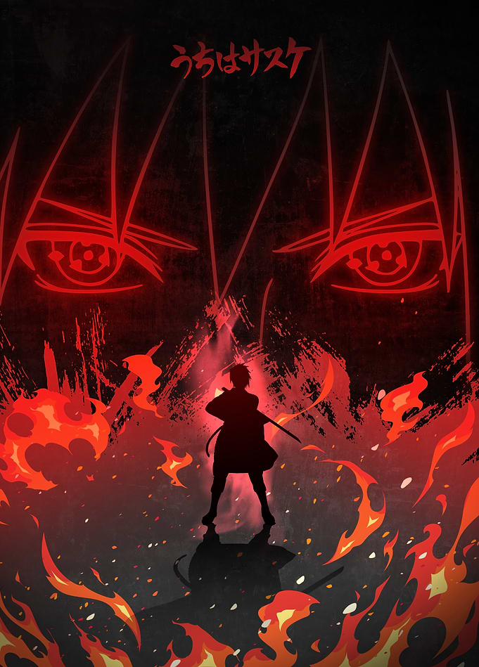 Sasuke Uchiha Sharingan Silhouette