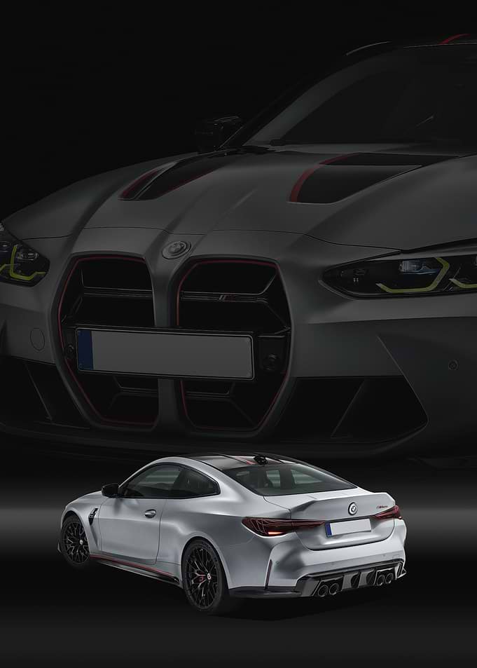 Silver BMW M4 CSL 2023