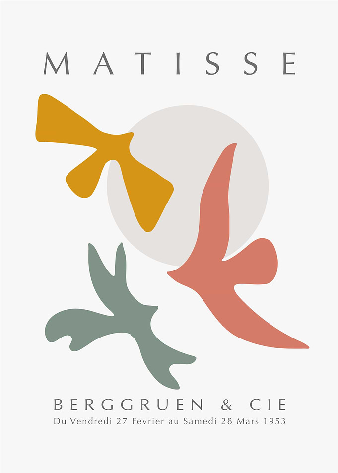 MATISSE | Three Abstract Birds 34D
