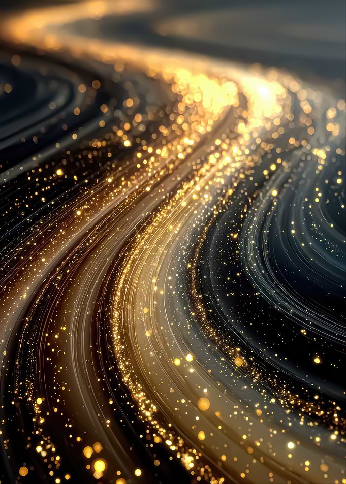 Golden Sparkle Abstract