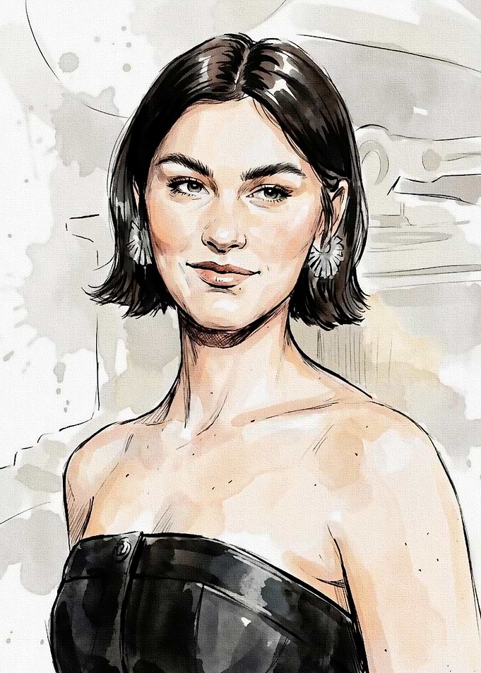 Watercolor Portrait of a Woman