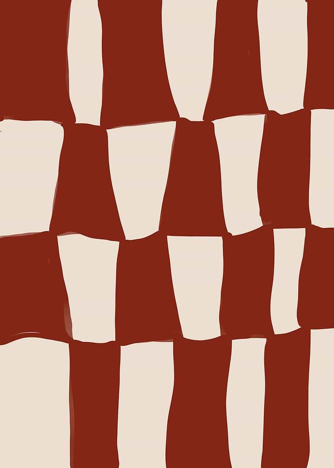 Abstract Red and White Pattern