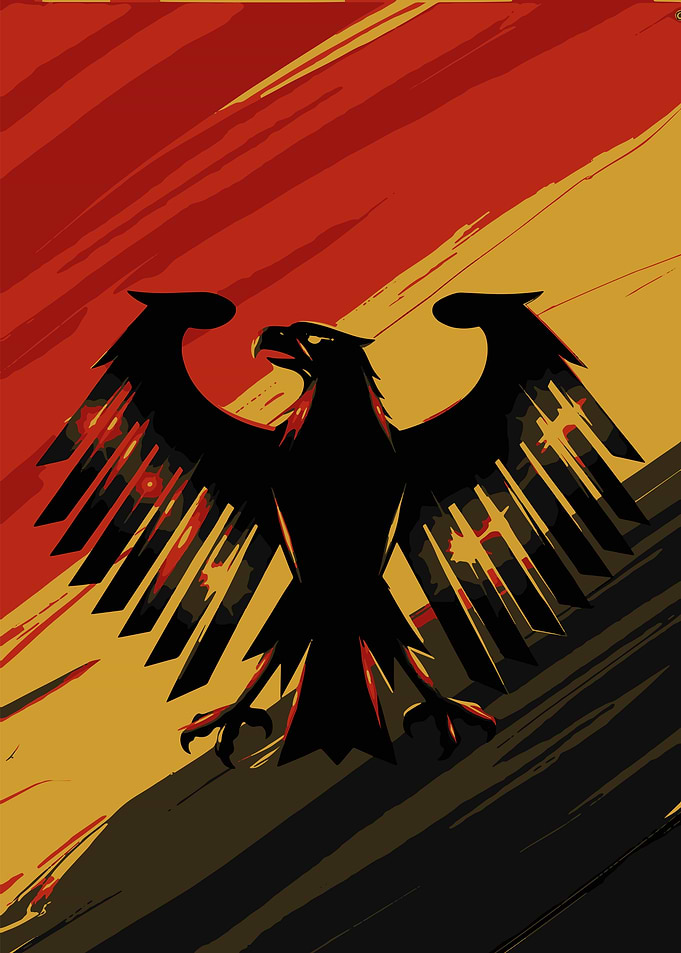 German Eagle Flag Art