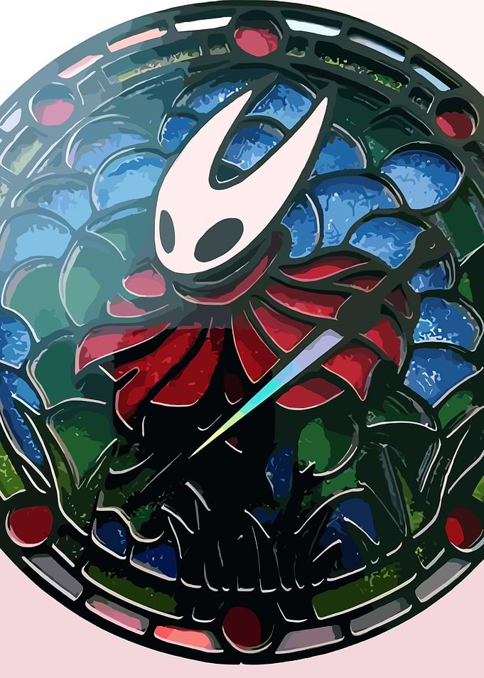 Hollow Knight Stained Glass Art