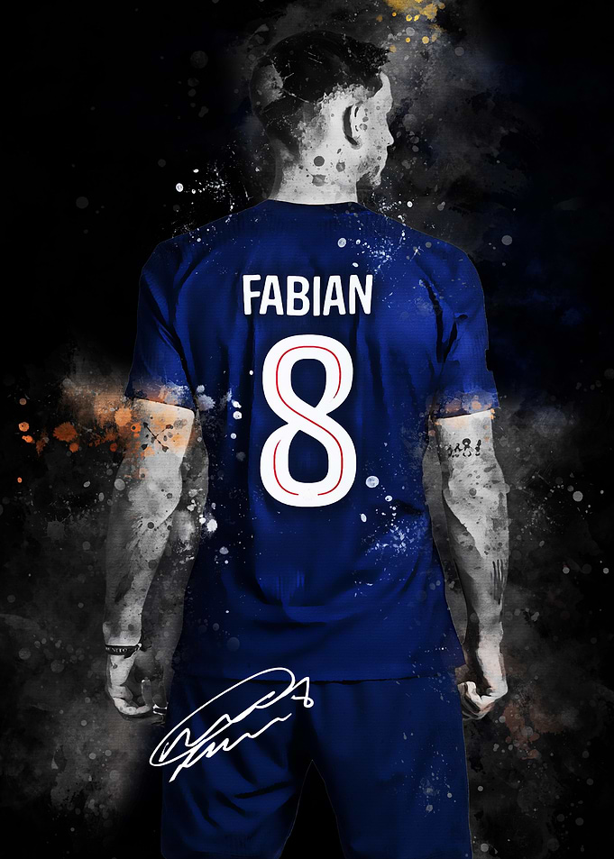 Fabian #8 Soccer Player Art