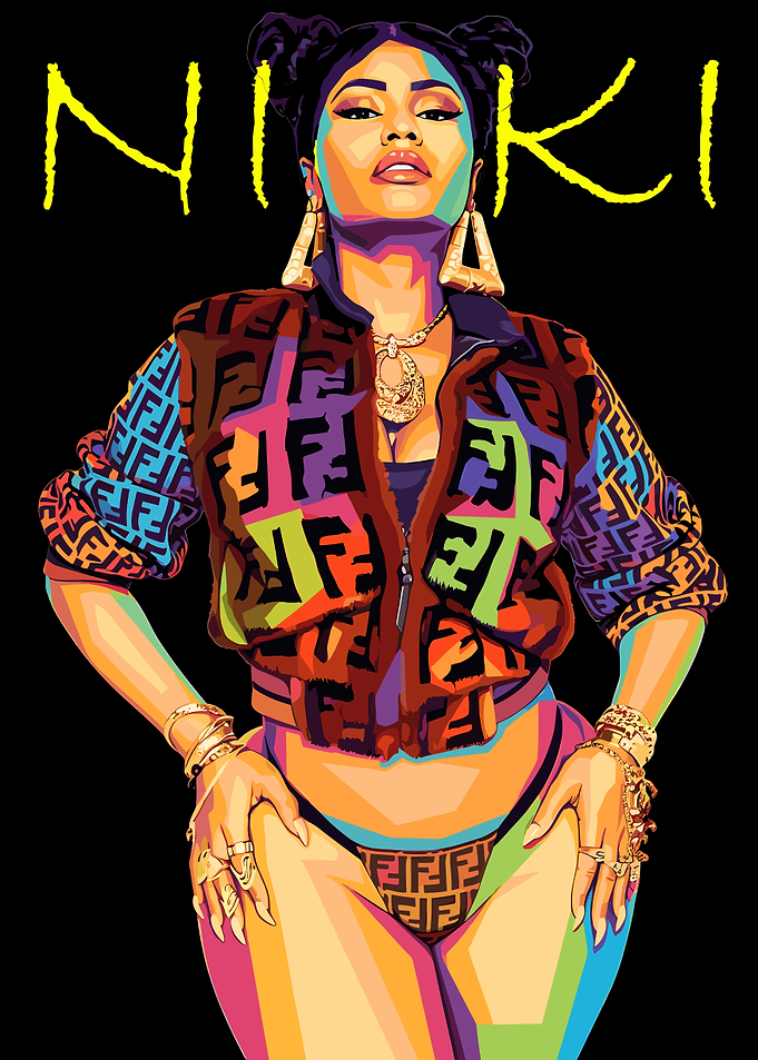 Colorful Nicki Minaj Portrait