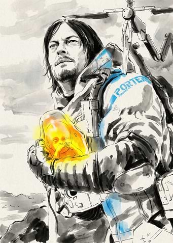 Death Stranding Sam Porter Illustration