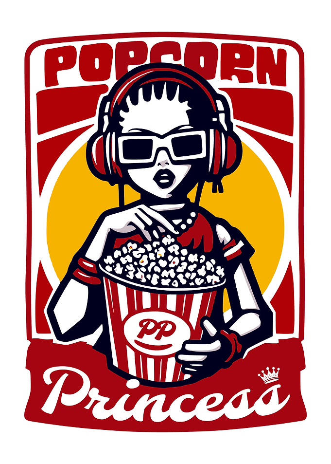 Popcorn Princess Illustration