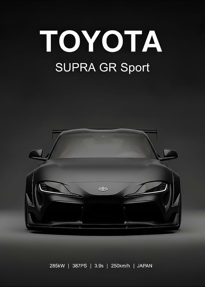 black Toyota Supra GR Sport Car