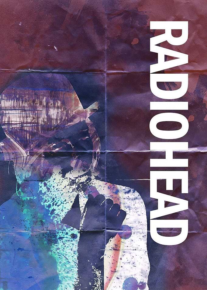 Radiohead Abstract Portrait Poster