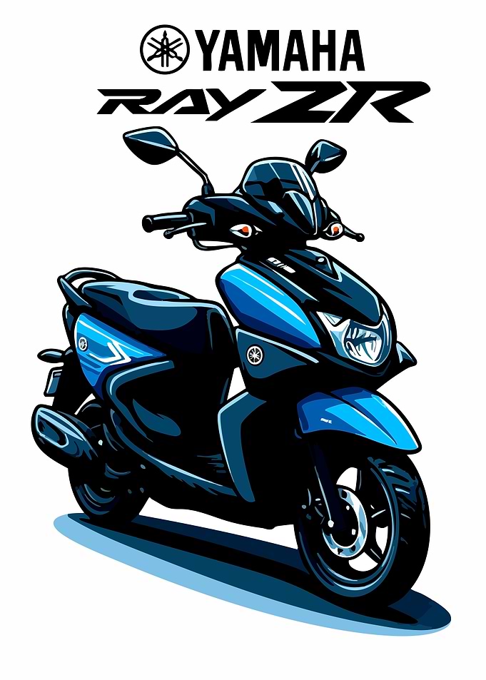 Yamaha Ray ZR Scooter Illustration
