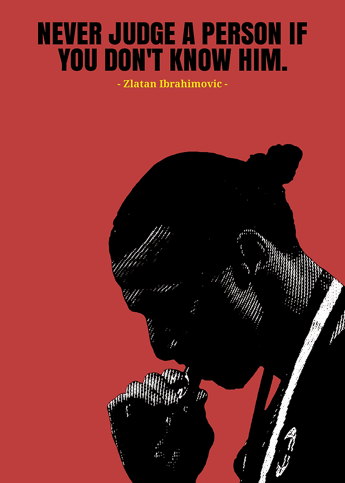 Zlatan Ibrahimovic Quote Poster