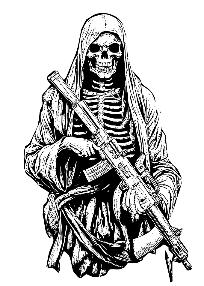 Grim Reaper with Assault Rifle
