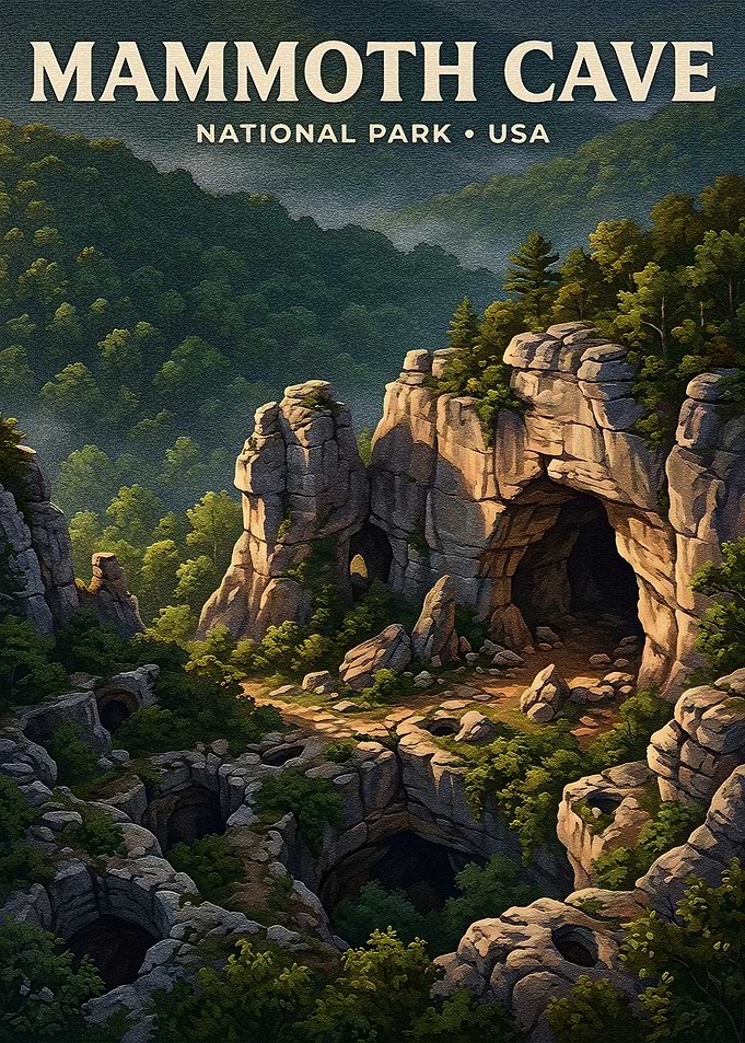 Mammoth Cave National Park Poster
