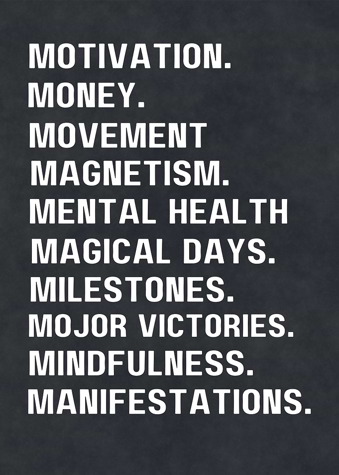 Motivational Words on Dark Background