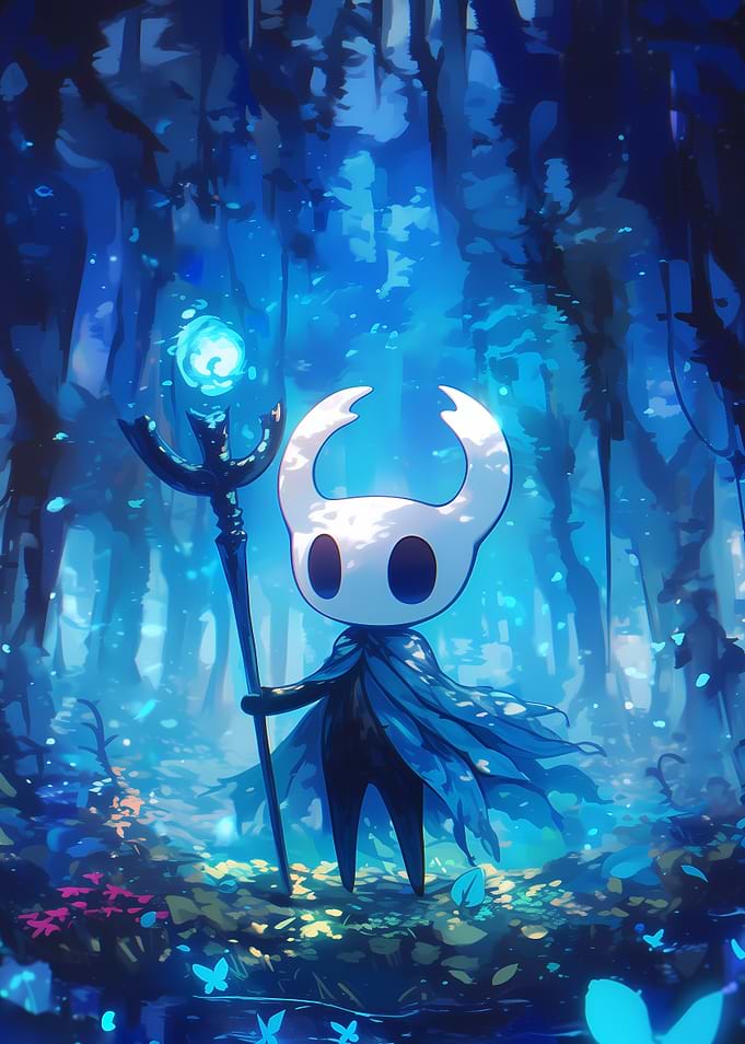 Hollow Knight Fantasy Blue Forest
