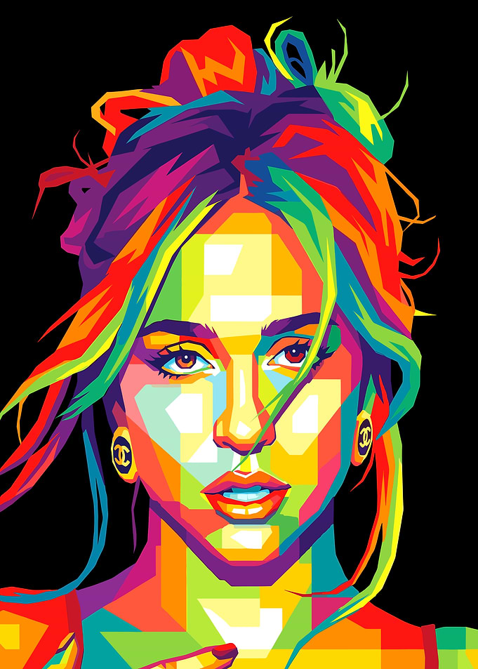 Tate McRae wpap pop art