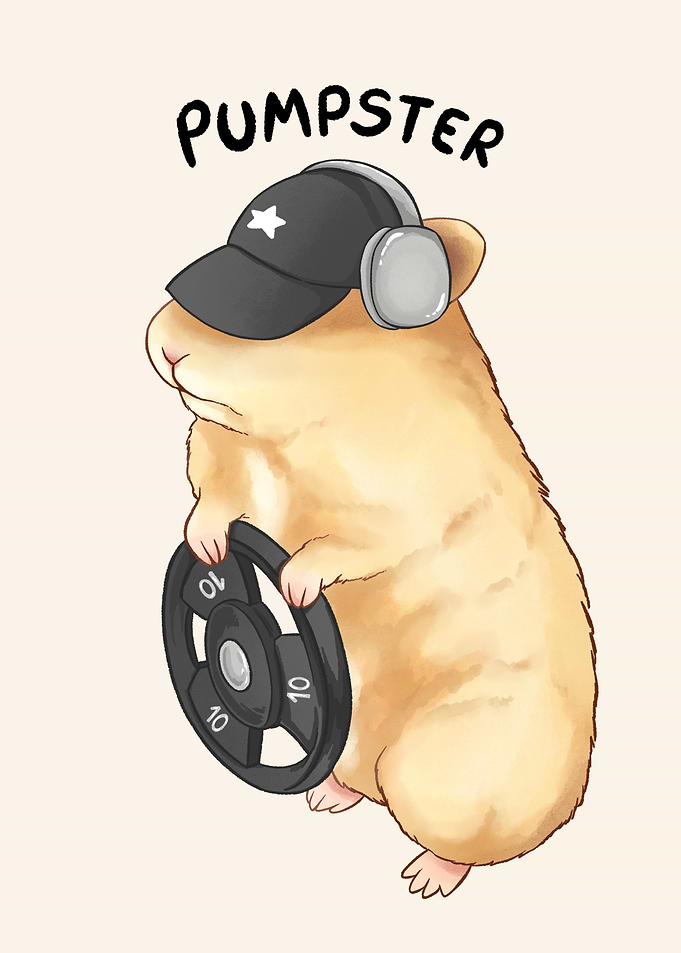 Pumpster Hamster with Weight