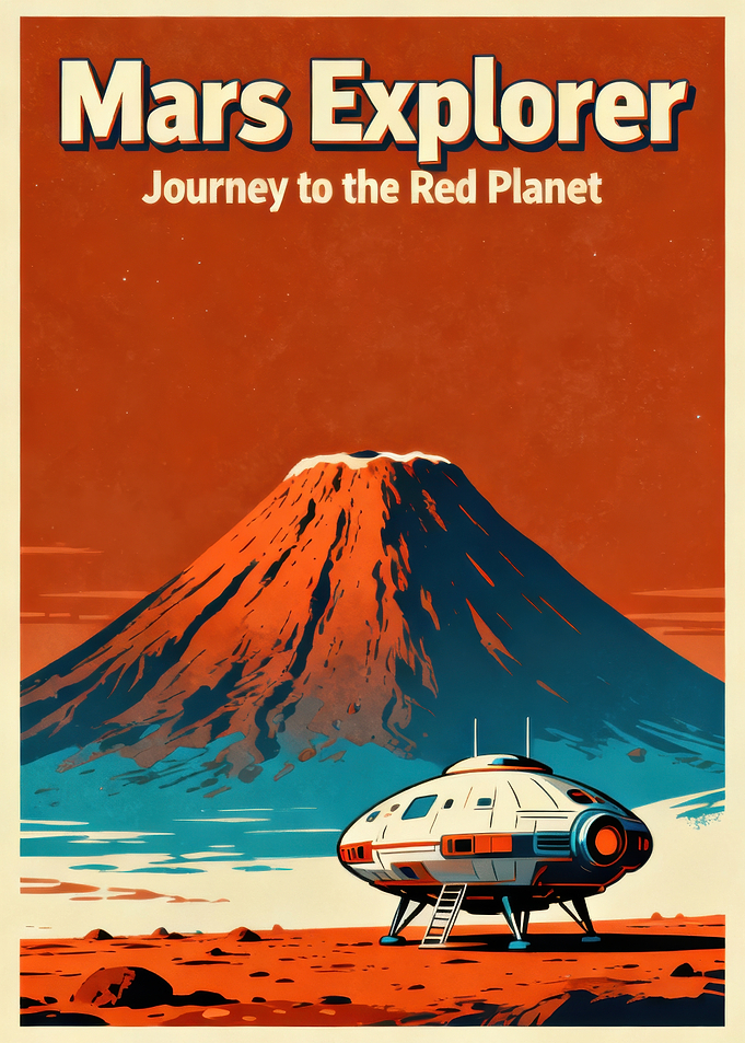 Mars Explorer — Retro Space Odyssey