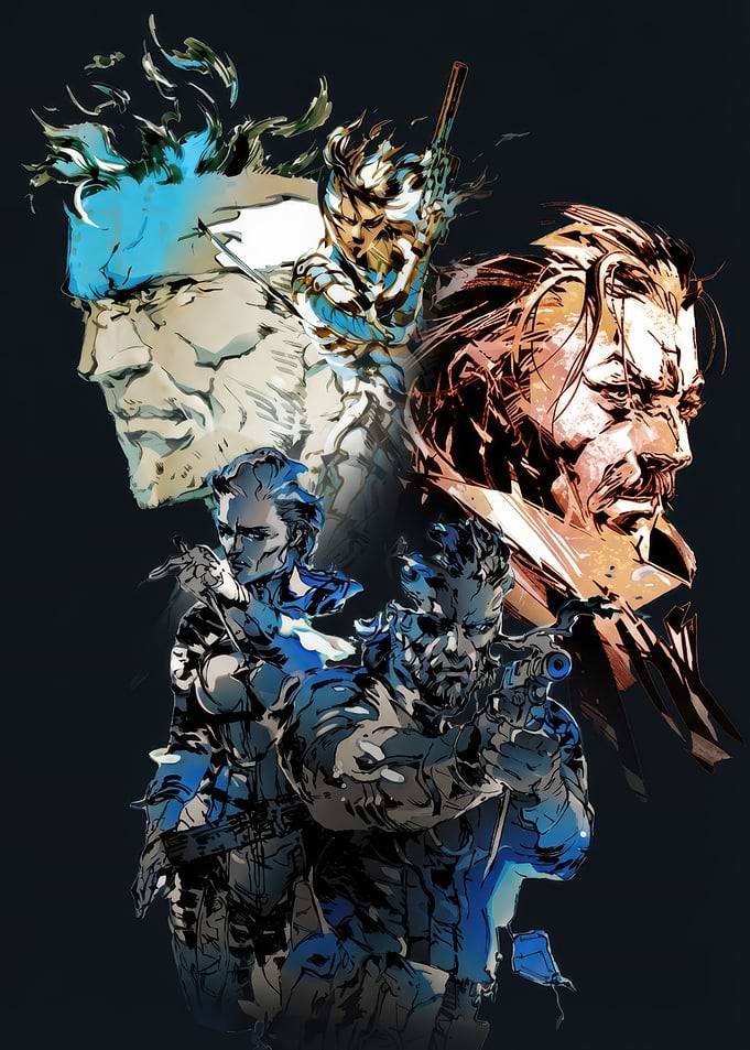 Metal Gear Solid character art