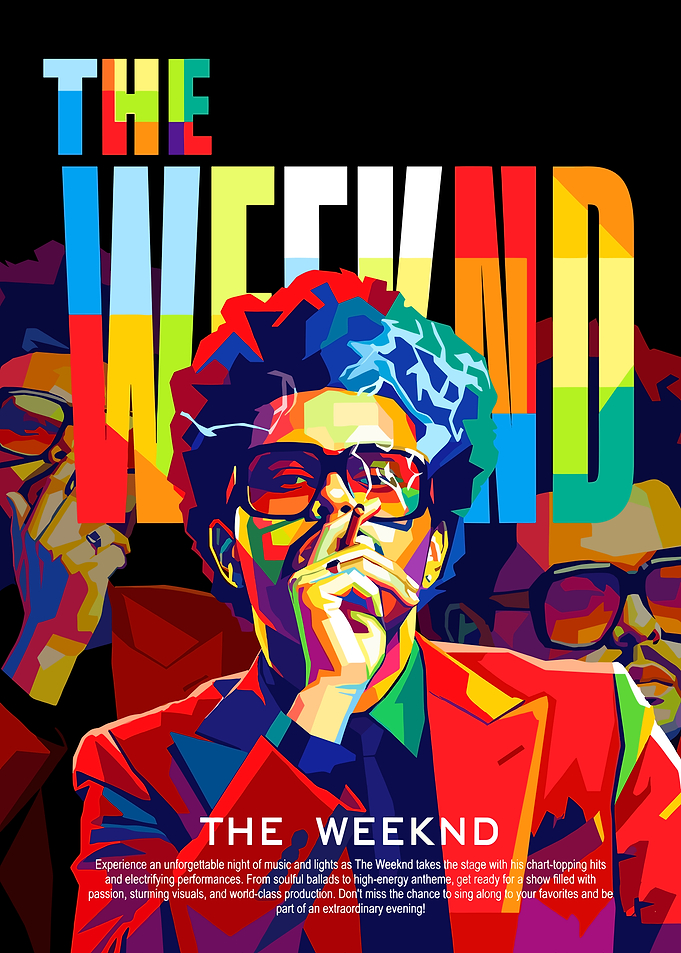 The Weeknd Pop Art Poster