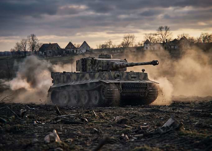 Tiger Tank in Action