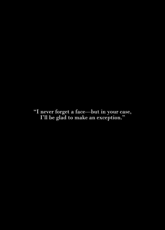 Humorous Quote on Black Background
