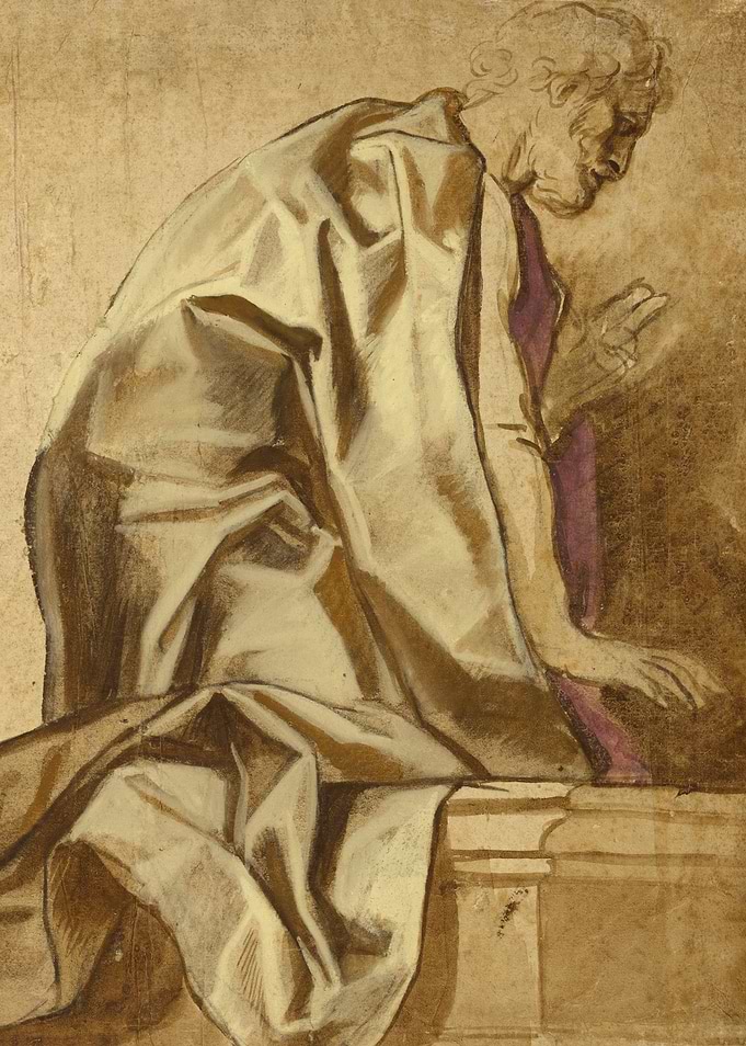 Figure Study in Brown Ink
