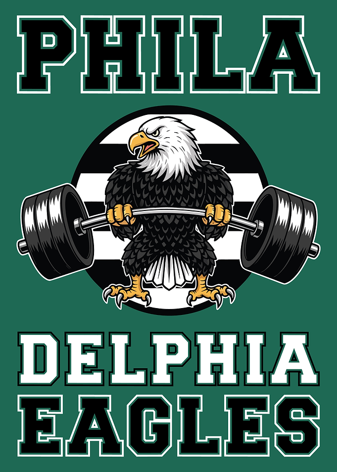 Philadelphia Weightlifting Cartoon