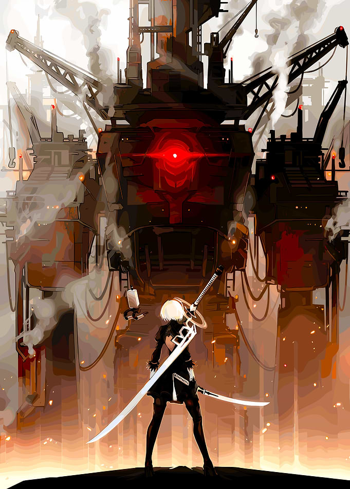 Nier Automata 2B Confrontation