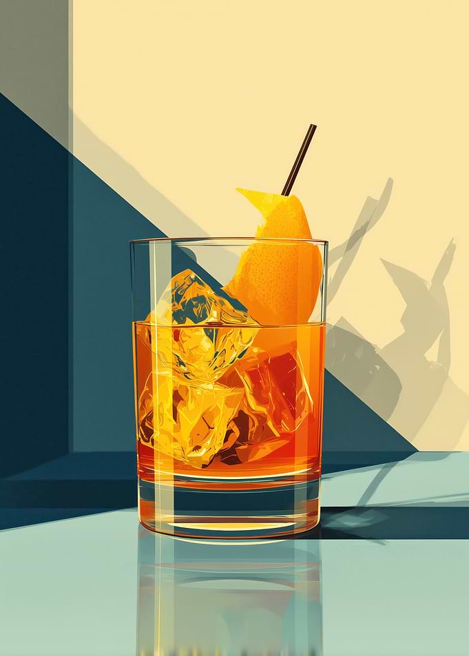 Old Fashioned Cocktail Still Life