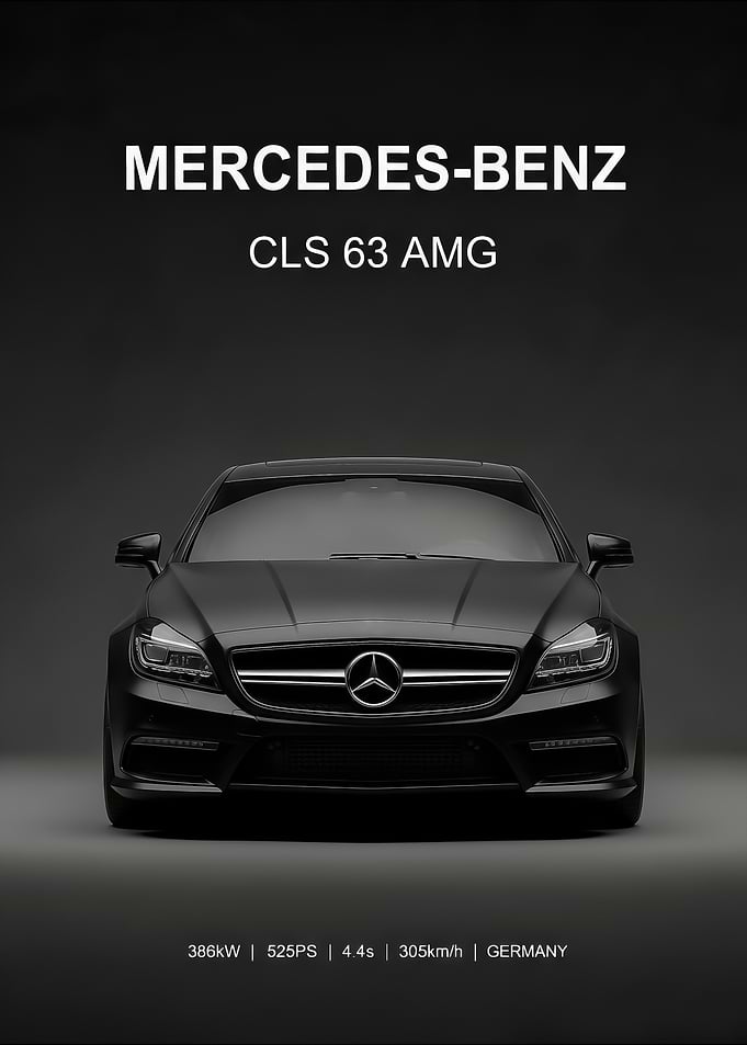 BLACK Mercedes-Benz CLS 63 AMG