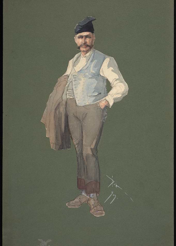 Watercolor Portrait of a Man