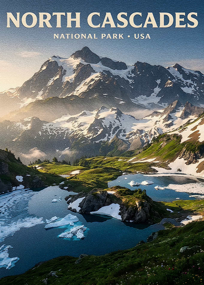 North Cascades National Park Poster
